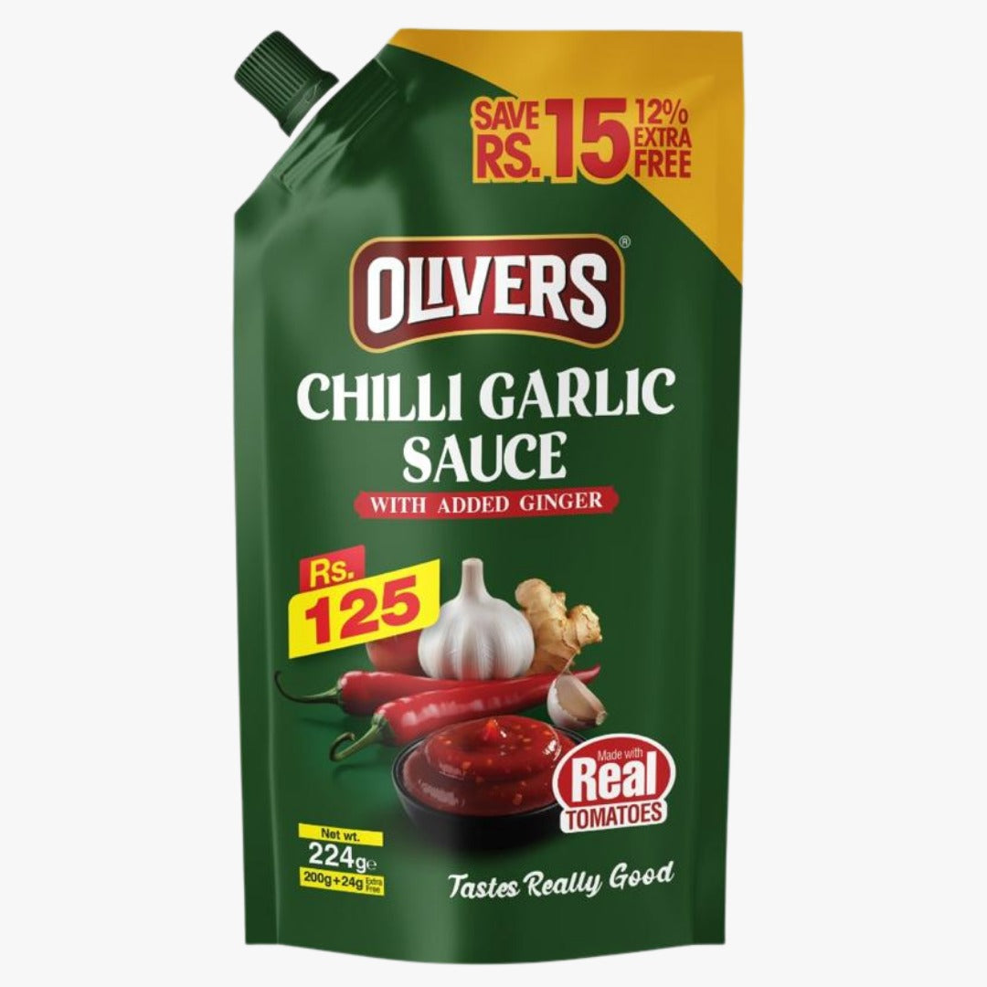 Olivers Garlic Sauce 224gm