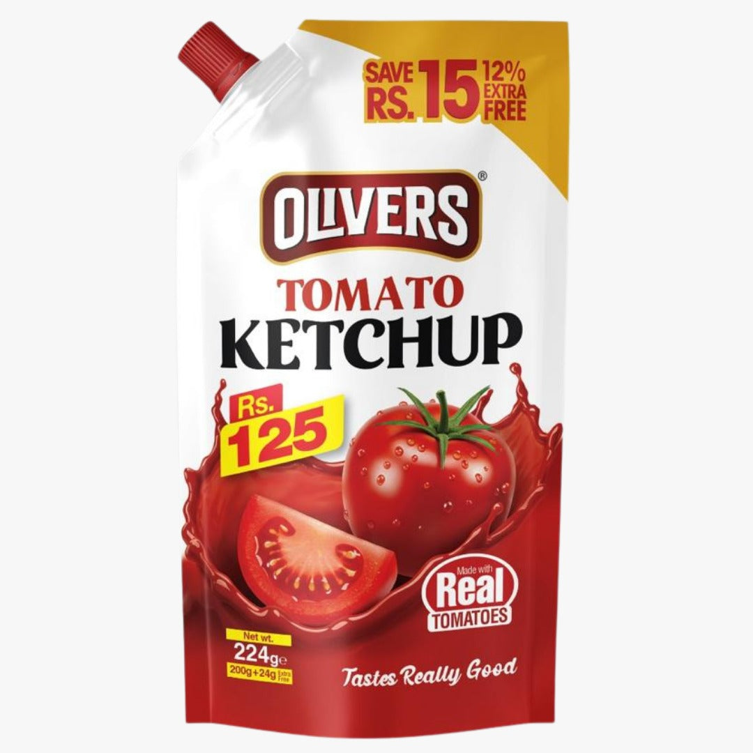 Olivers Ketchup 224gm
